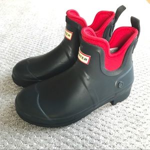 Hunter Short Black Rain Boots